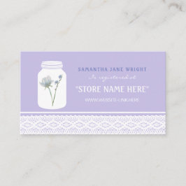 Tarjeta De Recepción Registro de regalos de flores silvestres Mason Jar