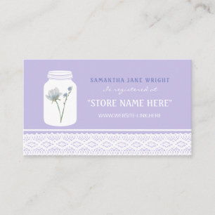 Tarjeta De Recepción Registro de regalos de flores silvestres Mason Jar