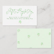 Registro de regalos floral verde caprichoso minima