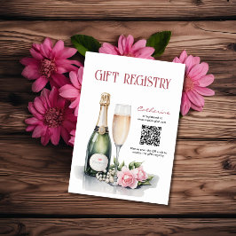 Tarjeta De Recepción Registro de Regalos para Despedida de Soltera Perl
