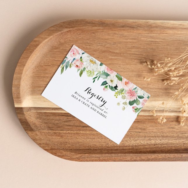 Tarjeta De Recepción Registro de regalos simple de Boda de follaje verd (Subido por el creador)