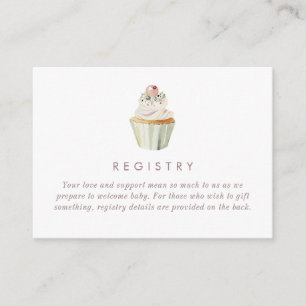 Tarjeta De Recepción Registro de té para Baby Shower