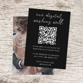 Tarjeta De Recepción Registro del Boda de código QR del cuaderno Digita