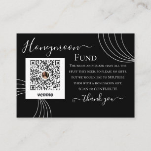 Tarjeta De Recepción Registro del fondo de luna de miel de Boda blanco
