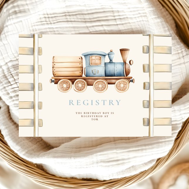 Tarjeta De Recepción Registro del Primer Cumpleaños del Tren (Subido por el creador)