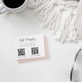 Tarjeta De Recepción Registro elegante de ducha de caligrafía