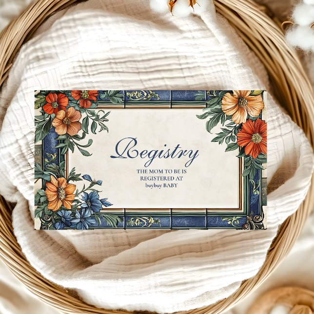 Tarjeta De Recepción Registro italiano de Baby Shower Ciao (Subido por el creador)