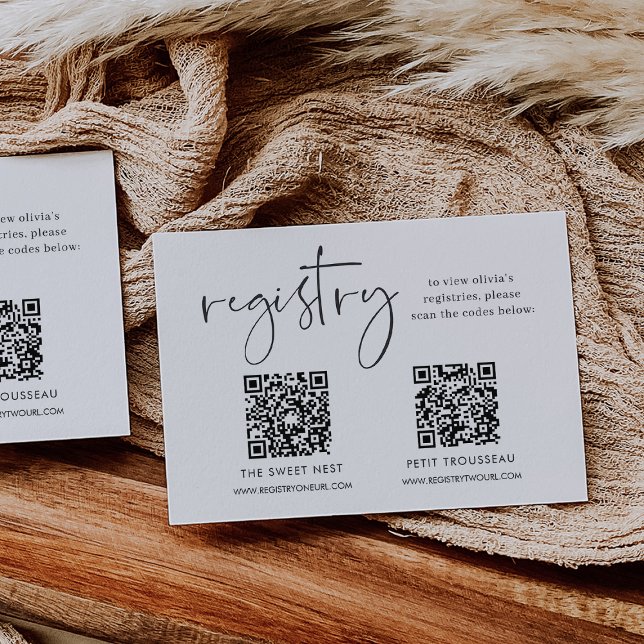 Tarjeta De Recepción Registro minimalista de varios regalos (Subido por el creador)