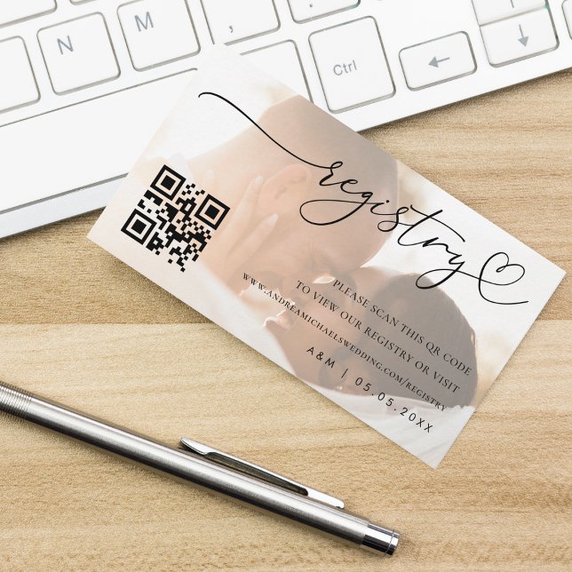 Tarjeta De Recepción Registro moderno de regalos para Bodas de fotos y  (Subido por el creador)