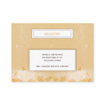 Registro simple de Baby Shower de calabaza