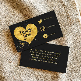 Tarjeta De Recepción Relieve metalizado efecto corazón Vínculos sociale