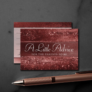 Tarjeta De Recepción Relieve metalizado Glitzy   Consejo de Henna Crims