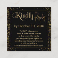 Responder amablemente al código QR de confetti fes