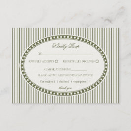 Tarjeta De Recepción Respuesta de boda con patrón de arlequín rayado en