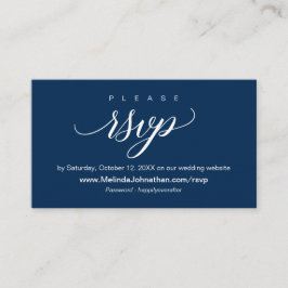 Tarjeta De Recepción Respuesta del sitio web RSVP en línea, boda