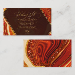 Tarjeta De Recepción Resumen Agate Wishing Well V1 Hot Naranja ID827