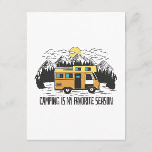 Tarjeta De Recepción Retiro de Campervan en la Montaña