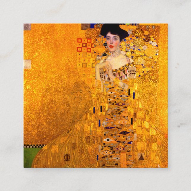 Tarjeta De Recepción Retrato de Gustav Klimt de Adele Bloch Bauer (Anverso)