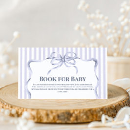 Tarjeta De Recepción Retro Blue Bow Cafe Bebe Boy Coffee Baby Shower