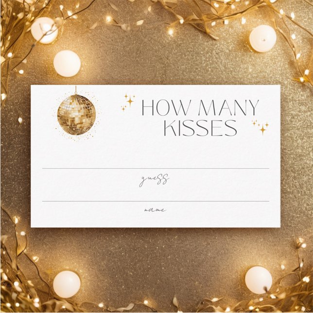 Tarjeta De Recepción Retro Disco Fiesta cuántos besos (Subido por el creador)