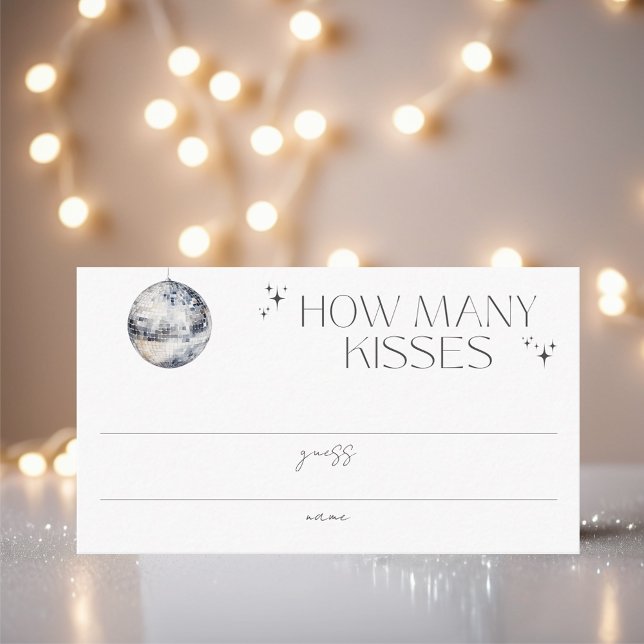 Tarjeta De Recepción Retro Disco Fiesta cuántos besos (Subido por el creador)