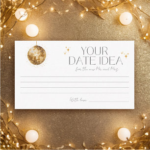 Tarjeta De Recepción Retro Disco Fiesta Date Night Idea