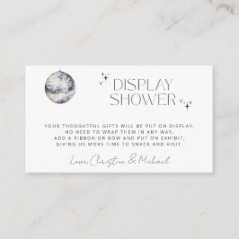 Tarjeta De Recepción Retro Disco Fiesta Display Shower