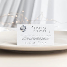 Tarjeta De Recepción Retro Disco Fiesta Display Shower