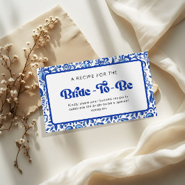 Tarjeta De Recepción Retro Modern Italian Bridal Shower Recipe Share