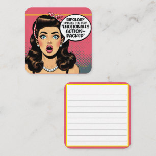 Tarjeta De Recepción Retro Pinup_ Action Packed