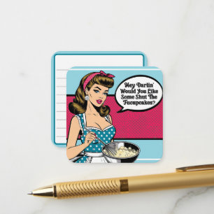 Tarjeta De Recepción Retro Pinup_ Hey Darlin