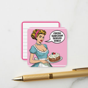 Tarjeta De Recepción Retro Pinup_ Served Daily