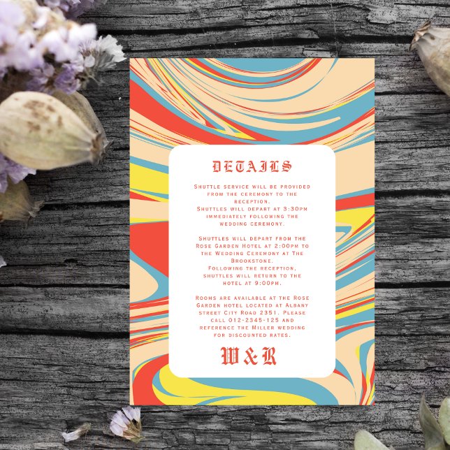 Tarjeta De Recepción Retro Resumen Patrón de arte Inglés antiguo (Subido por el creador)