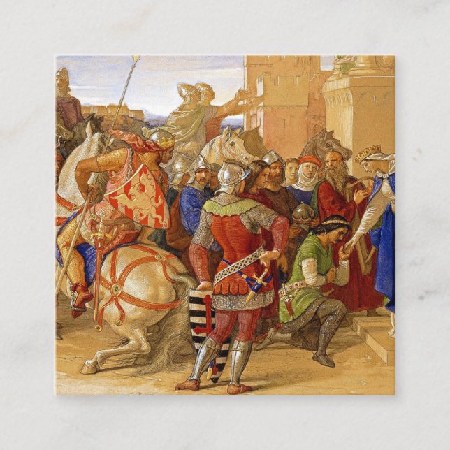 Tarjeta De Recepción Rey Arturo y Caballeros de la Mesa Redonda (Anverso)