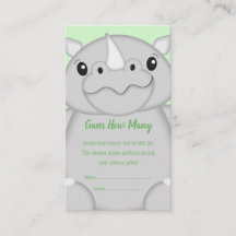 Rhino Baby Shower Green