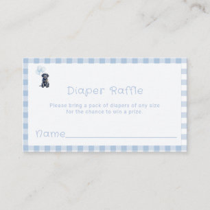 Tarjeta De Recepción Rifa de pañal de cachorro Labrador negro Sweet Blu