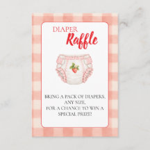 Rifa de Pañal Gingham Rosa