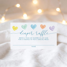 Rifa de pañales de corazones de caramelo Little Sw