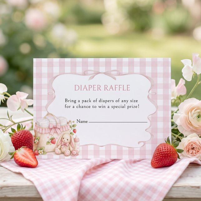 Tarjeta De Recepción Rifa de Pañales Dulce Bebé Sabor a Frutas Fiesta d (Subido por el creador)