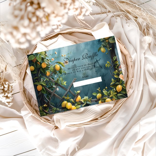 Tarjeta De Recepción Rifa de pañales Flor de Limón de Verano (Subido por el creador)