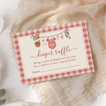 Rifa de pañales para baby shower de Apple Baby Clo