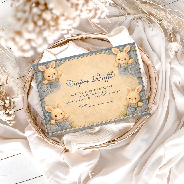 Tarjeta De Recepción Rifas de Pañales para la Guardería del Conejo de V (Subido por el creador)