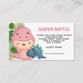 Tarjeta De Recepción Roar es un Baby Shower Chica de dinosaurios