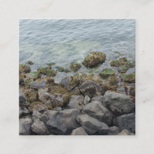 Tarjeta De Recepción rocas costeras