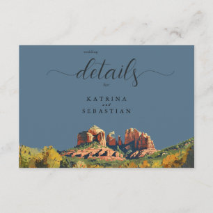 Tarjeta De Recepción Rock Rojo Sedona
