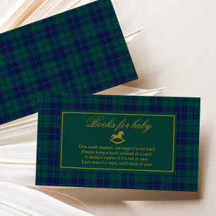 Tarjeta De Recepción Rockefeller Classic Plaid Vintage Books para el be