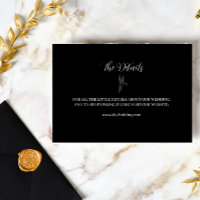 ROE Boda simple negro y blanco