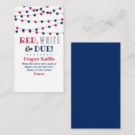 Tarjeta De Recepción ¡Rojo, blanco y debido! 4 De Julio Baby Shower Dia