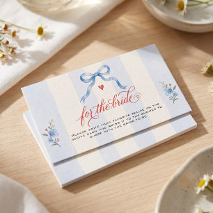 Tarjeta De Recepción Rojo Blanco Y Me Caso Lazo Azul Vintage Personaliz