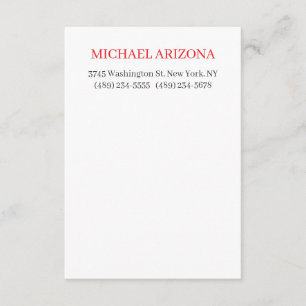 Tarjeta De Recepción Rojo Negro y Blanco Minimalista Simple Plano Moder